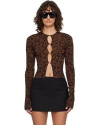 Amiri - Ma Hardware Snake Cardigan - Lyst