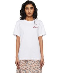 Marni - Cotton Flocked Logo T-Shirt - Lyst