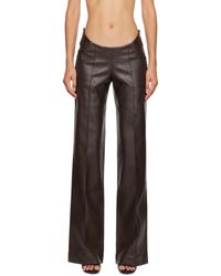 AYA MUSE - Tolobu Faux-leather Trousers - Lyst