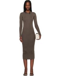 Fear Of God - Fitted Long Sleeve Maxi Dress - Lyst