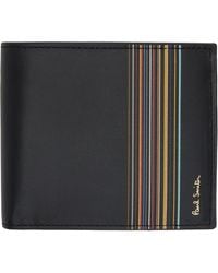 Paul Smith - Black Signature Stripe Wallet - Lyst