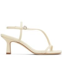 Aeyde - Off- Elise Leather Toe-Post Heeled Sandals - Lyst