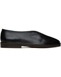 Lemaire - Black Flat Piped Slippers - Lyst