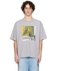 Jean Paul Gaultier - Ssense限定 グレー Printed Water コットン オーバーサイズ Tシャツ - Lyst