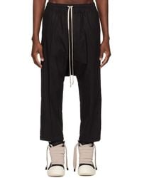 Rick Owens - Temple Drawstring Cropped Trousers - Lyst