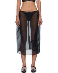 Cecilie Bahnsen - ブラック Bambi ミディアムスカート - Lyst