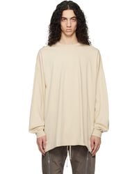 Rick Owens - Off- Temple Tommy Ls T-Shirt - Lyst