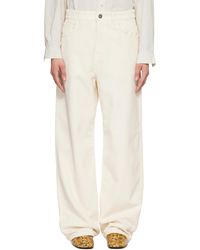 Rohe - Off- Bruun Signature Baggy Corduroy Trousers - Lyst