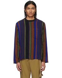 Song For The Mute - Color Striped Sweatshirt - Lyst