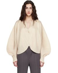 Pleats Please Issey Miyake - Coast Cardigan - Lyst