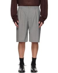 Our Legacy - Taupe Ponte Shorts - Lyst