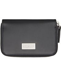 MM6 by Maison Margiela - Numeric Leather Zip Wallet - Lyst
