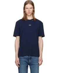 BOSS - Stretch-Cotton Contrast Logo T-Shirt - Lyst
