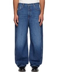 Givenchy - Denim Couture Seam Washed Jeans - Lyst
