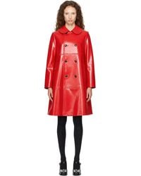 Comme des Garçons - Synthetic Leather Coat - Lyst