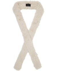 Simone Rocha - Off- Skinny Faux Fur Scarf - Lyst