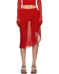 Isa Boulder - Ssense Exclusive Wrap Miniskirt - Lyst