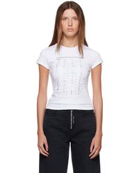 Alexander Wang - Hotfix Card Graphic Fitted S/S T-Shirt - Lyst