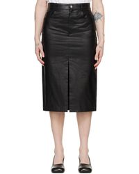 Kassl - Jupe midi noire à cinq poches - Lyst