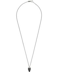 Isabel Marant Black And Silver Sautoir Long Necklace - Metallic