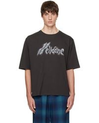 we11done - Rhinestone Logo T-Shirt - Lyst