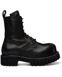 A Diciannoveventitre - Horse Octa Combat Boots - Lyst