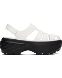 Crocs™ - オフホワイト Stomp フィッシャーマン サンダル - Lyst