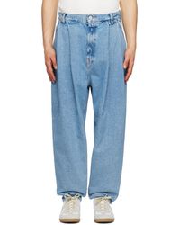 Hed Mayner - Pleated Jeans - Lyst