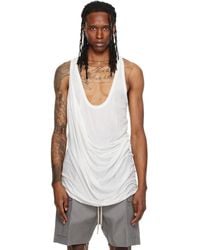 Rick Owens - Off- Tower Draped Pony Tank Top - Lyst