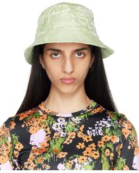Stine Goya Green Merina Bucket Hat - Multicolour