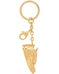Lanvin - Gold Curb Sneakers Key Chain - Lyst