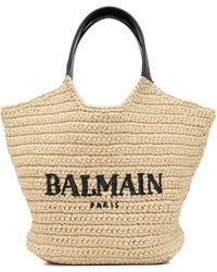 Balmain - Mini Crochet Tote - Lyst