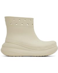 Crocs™ - Off-white Crush Boots - Lyst
