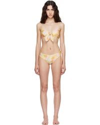 Chloé - Sunbleached Flower-Print Bikini Bottom - Lyst