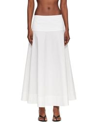 St. Agni - Cotton Circle Hem Maxi Skirt - Lyst