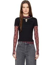 Marine Serre - Trompe L'Oeil Jewelry Jersey Baby Fit T-Shirt - Lyst