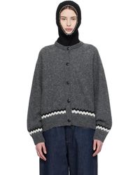 YMC - Atomic Zig Zag Cardigan - Lyst