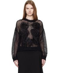 The Attico - Light Mohair Feather Sweater - Lyst