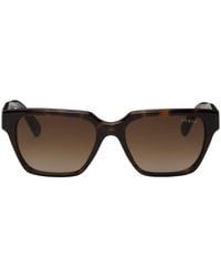Vogue Eyewear - Tortoiseshell Hailey Bieber Edition Square Sunglasses - Lyst