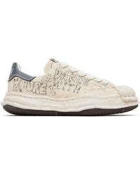 Maison Mihara Yasuhiro - Off- Blakey Og Sole Graffiti Printed Canvas Sneakers - Lyst