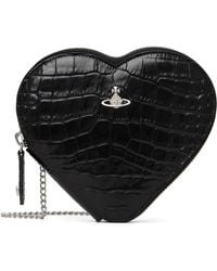 Vivienne Westwood Ella Heart Crossbody Bag in Black | Lyst Australia
