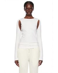 Helmut Lang - Cutout Sweater - Lyst