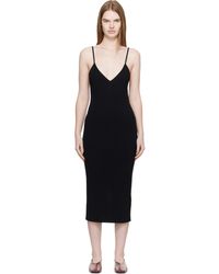 Jil Sander - Merino Wool Fine Rib Midi Dress - Lyst