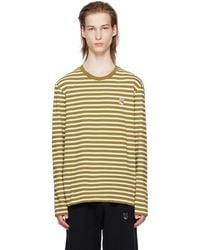 Maison Kitsuné - Khaki Bold Fox Head Long Sleeve T-shirt - Lyst