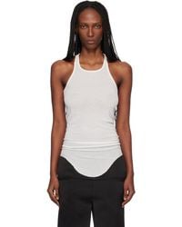 Rick Owens - Off- Temple Basic Rib Tank Top - Lyst