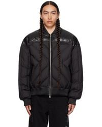 RTA - Oversized Leather Bomber Jacket - Lyst