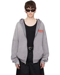 Willy Chavarria - 'Ccc' Hooligan Zip Through Hoodie - Lyst