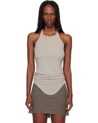 Rick Owens - Off- Temple Basic Rib Tank Top - Lyst