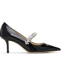 Jimmy Choo - Chaussures À Talon De 65 Mm Noires À Bride Bing - Lyst