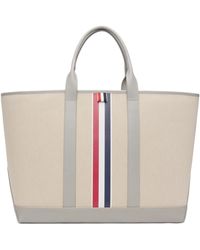 Thom Browne - Rwb Stripe Medium Tool Tote - Lyst